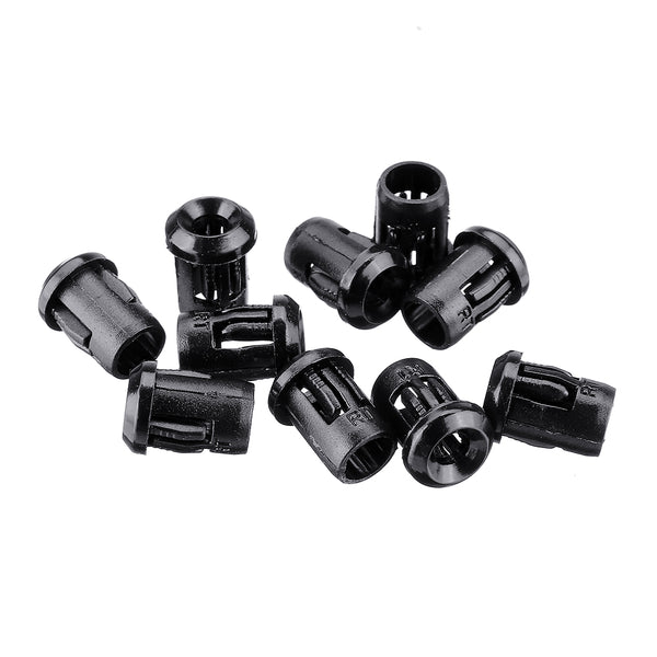 10pcs 3MM LED Holder Black Plastic Diode Lampshade Holder Clip Bezel Mount Light Case Cup Bezels Mounting Cases