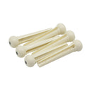 2pcs Cattle Bone Guitar Parts Endpin with Abalone Dot Bridge End Pins for Acoustic Guitar