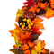 60cm Christmas Maple Leaves Pumpkin Berry Wreath Garland Door Hanging Craft Decorations