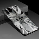 Bakeey Fashion Pattern Tempered Glass Protective Case For iPhone XS