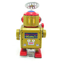Classic Vintage Clockwork Wind Up Drum Playing Robot Reminiscence Children Kids Tin Toys With Key