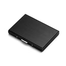 Metal Stainless Steel Black Titanium Business Card Holder Credit Card Cover ID Name Card Holder Case Storage Box