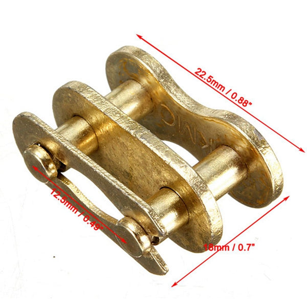 4pcs 90cc 110cc 125cc 420 Chains Pit Dirt Quad Bike Drive Chain Split