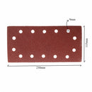 10pcs 115mm x 230mm 14 Holes Abrasive Sanding Paper 60/80/120/240 Grit Sand Paper