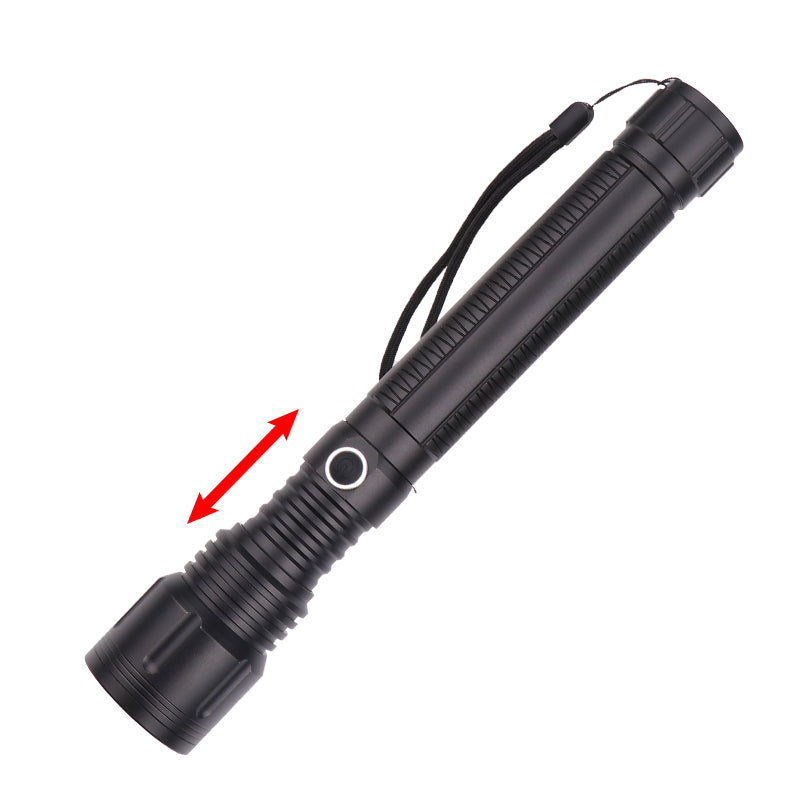 XANES 1443 XPH50 5 Modes Telescopic Zoom Flashlight 2*26650/2*18650 Flashlight Mini LED Flashlight Portable LED Torch