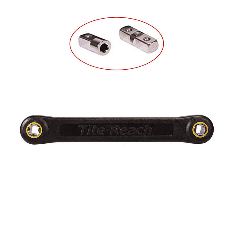 2Pcs 3/8 Inch Turns To 3/8 Inch or 3/8 Inch Turns To 1/4 Inch Hexagon Head For Universal Extension Wrench Adapter