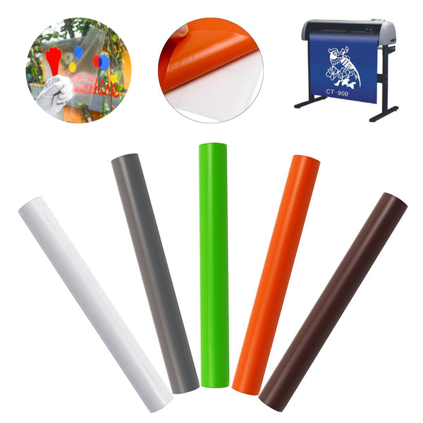 8Color Self Adhesive Roll Waterproof Cutting Plotter Prints Outdoor Sticky Vinyl Wall Sticker