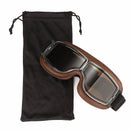 Motorcycle Flying Scooter ATV Goggles Helmet Glasses Windproof Coffee Frame