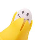 Novelty Squeeze Pop Out Silicone Banana Doll Stress Relief Toy Keychain Funny Gift