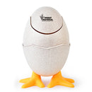 Mini Waste Bins Desktop Shaking Garbage Bucket Table Home Office Egg Shape Trash Can