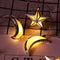 Battery Powered 10PCS Moon Star Shape Eid Ramadan LED String Light Indoor Home Party Decor