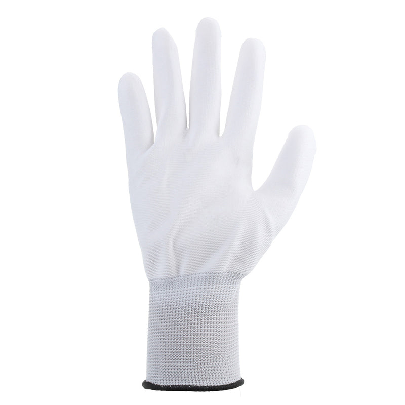 12Pairs PU Nitrile Coated Safety Work Gloves Garden Builders Grip