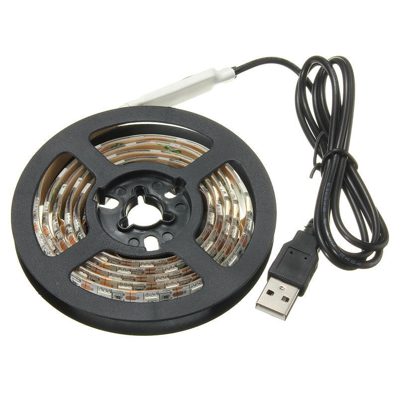 Waterproof USB DC5V SMD5050 Tape TV Background RGB LED Strip Light with Remote Controller