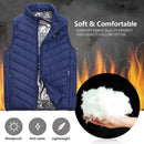9 HeatingPads Blue USB Men Women Electric Heated Vest Jacket Coat Washable Warm