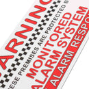 5Pcs Alarm System Monitored Warning Security External Sign Stickers PVC Waterproof