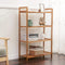 Bamboo Bookshelf Rack Multifunctional Bathroom Kitchen Living Room Holder Plant Flower Stand Utility Shoes Storage Shelf