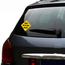 4x4 Inch Yellow Warning Baby In Car Vinyl Decal Funny Sign Stickers Auto Reflective Graphic
