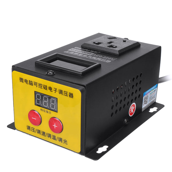 AC 0-220V 4000W Variable Voltage Regulator Power Drill Motor Speed Fan Control Controller RA