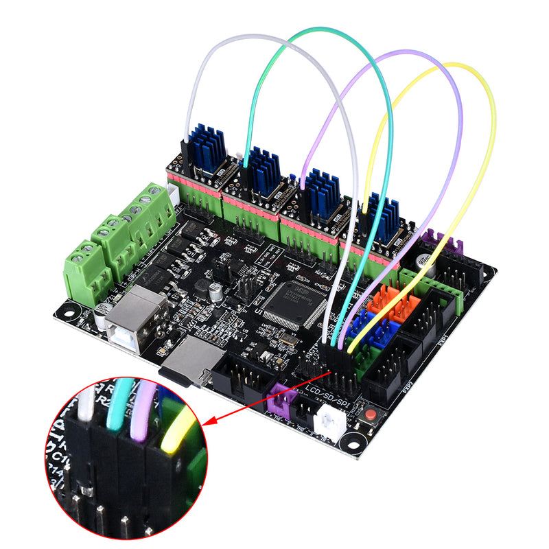 BIGTREETECH TMC2208 V3.0 UART Mode Stepper Motor StepStick Driver for 3D Printer Part Reprap