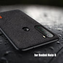 Bakeey Luxury Fabric Splice Soft Silicone Edge Shockproof Protective Case For Xiaomi Redmi Note 8