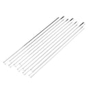 10Pcs 200x7x1mm Length 200mm OD 7mm 1mm Thick Wall Borosilicate Glass Blowing Tube Lab Factory School Home Tubes