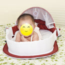 Foldable Multi-function Cotton Baby Bed Portable Crib With Net and Toys For Infant