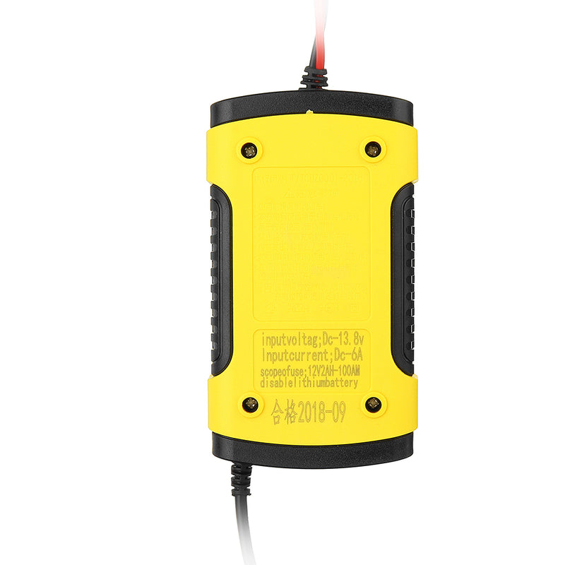 Enusic 12V 6A Pulse Repair LCD Battery Charger For Car Motorcycle Lead Acid Battery Agm Gel Wet
