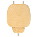 Plush Car Front Seat Cushion Covers Breathable Chair Protector Seat Pad Mat with Storage Bag