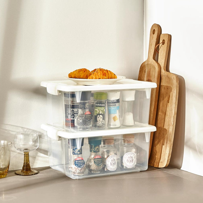 QUANGE Transparent Sealed Storage Box Dust and Moisture Resistant Environmental Protection PP Material Storage Baskets from XIAOMI YOUPIN