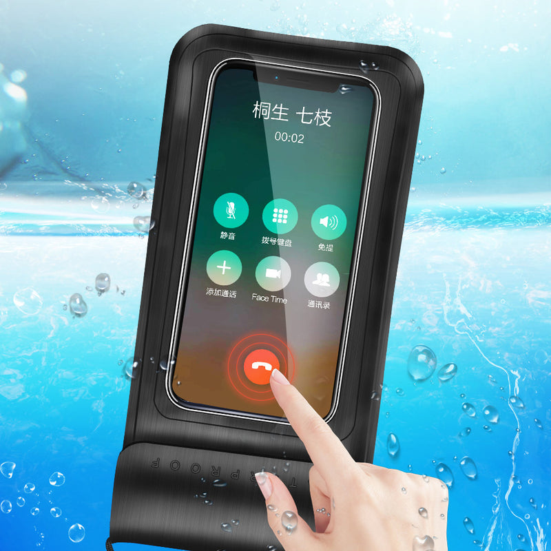 KUULAA IPX8 Waterproof Phone Pouch Screen Touch Underwater Swimming Diving PU+TPU Phone Bag for iPhone Huawei Xiaomi