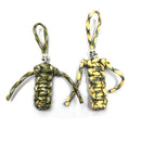 IPRee EDC Mini Paracord Skull Key Ring 7 Core Woven Braided Rope Keychain Kit