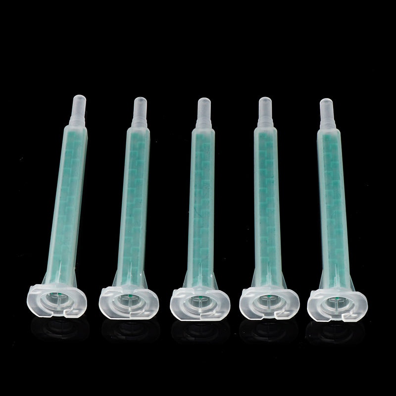 5Pcs/set 50ml 1:1 AB Glue Tube Dual Glue Cartridge Two Component Dispenser Tube with Mixing Tube Mixing Syringe for Industrial Glue Applicator