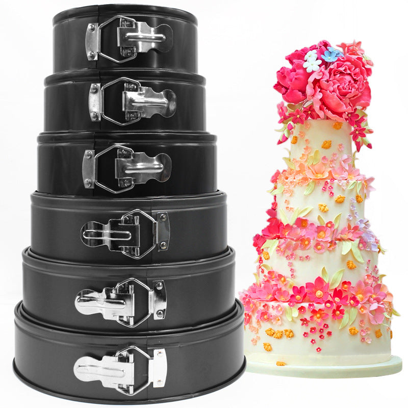 Leakproof Round Cake Pan Carbon Steel Kitchen Bakeware with Removable Bottom Baking Mold