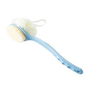 2 in 1 Doubale Side Shower Body Brush for Skin Exfoliating Back Scrubber Massage -Blue Exfoliating Brush