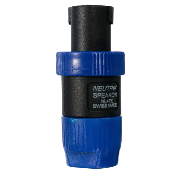 NL4FC 4 Pole Plug Male Speaker Audio Cable Connector Blue