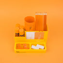 Fizz BT5950 Creative Multifunctional Pen Holder Desktop Stationery Storage Box Cosmetics Makeup Brushes Sundries Organizer Office School Supplies