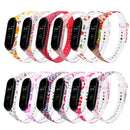 Color Pattern Watch Band Watch Strap for Xiaomi Miband 3 Miband 4 Strap