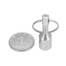 N38 12mm Neodymium Magnet Pocket Key Chain Key Ring Holder Neodymium Magnets