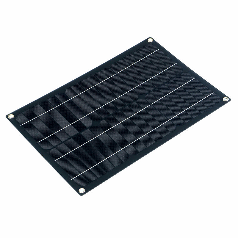 20W Waterproof Solar Panel Matte Texture Car Emergency Charger WIth 4 Protective Corners Dual USB+DC