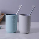 A374 2PCS Household Bathroom Plastic Gargel Cup Water Cups  Washing Tooth Mug Bathroom Set