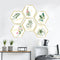Miico FX82021 2PCS Plant Photo Frame Decorative Sticker Home Decorative Wall Sticker Removable Sticker
