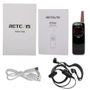Retevis RT642 Mini Walkie Talkie PMR 16CH Radio Rechargeable Portable Two Way Radio EU Plug