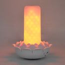 Remote Control Battery Powered 2 Modes Lotus Flower 102LED Flickering Flameless Halloween Candle Night Light