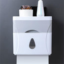 21.5*11.9*13.3cm Creative Plastic Bath Wall Mounted Paper Shelf Holder Storage Box Toilet Tissue Dispenser