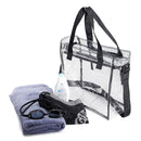 KCASA KC-0628 Clear PVC Travel Storage Bag Waterproof Zipper Adjustable Gym Shoulder Bag