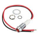 10mm LED Metal Warning Light 12V Dash Panel Indicator Bulb Lamp for Car Boat Marine