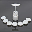 50g 8 Style Moon Cake Mould Mid-autumn Festival Pastry Mold Hand Pressure Baking Tool