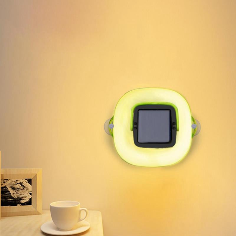 LUSTREON Solar Portable Folding Hanging Camping Lantern Tent Light LED Emergency Lamp Waterproof