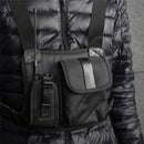 Multi-function Walkie Talkie Chest Pocket Pack Handset Radio Holder Bag Carry Case for Two Way Radio
