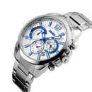 SKMEI 9108  Waterproof Stopwatch Display Date Casual Style Bussiness Men Quartz Watches